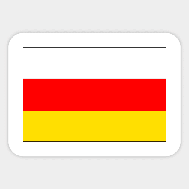 South Ossetia Sticker by Wickedcartoons